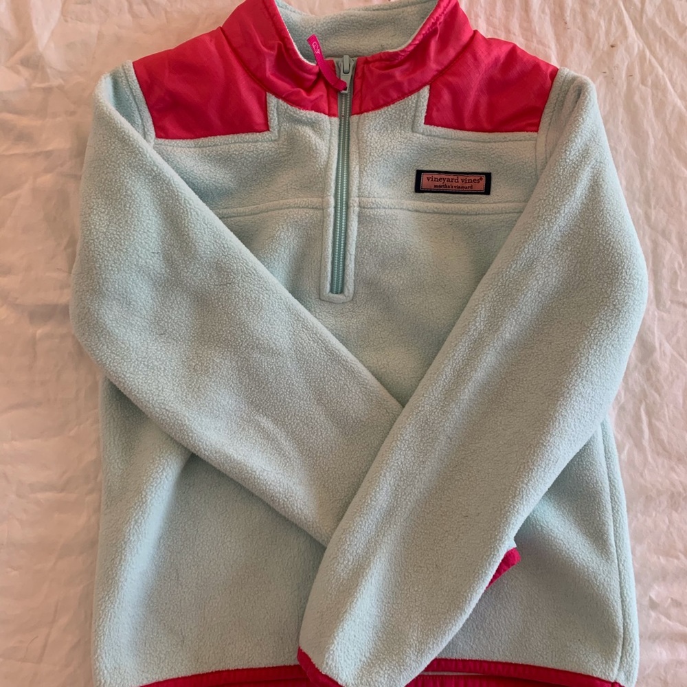 Vineyard Vines, kids XS 5/6, light blue/pink